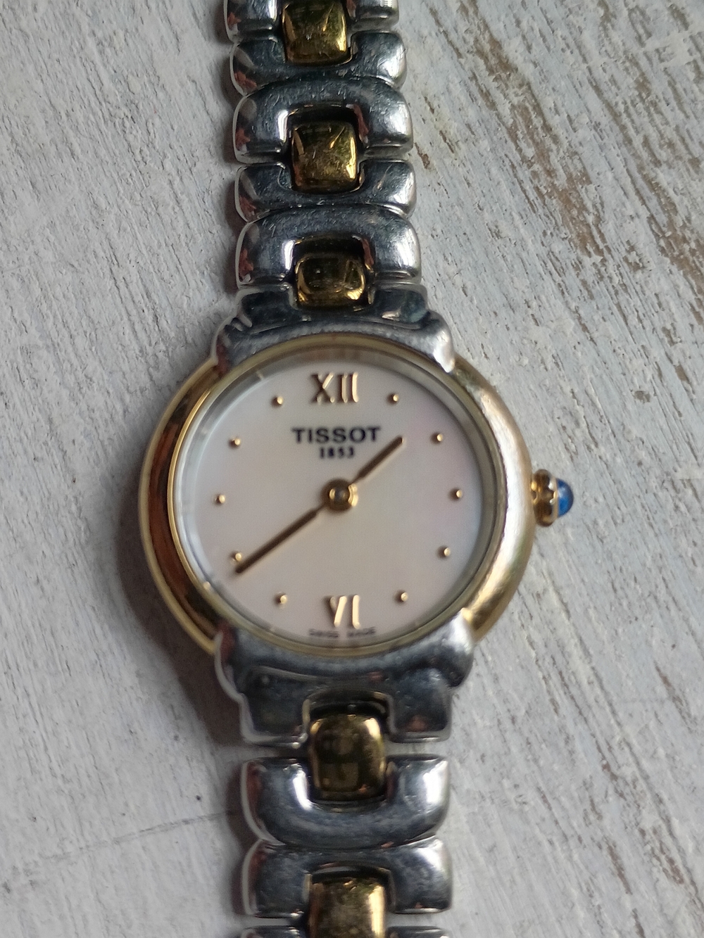 Tissot 1853 Two-Tone Ladies’ Watch Mother of Pearl Dial & Sapphire Crystal 1990s